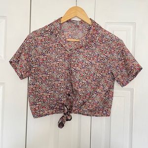 American Apparel Floral Crop Top